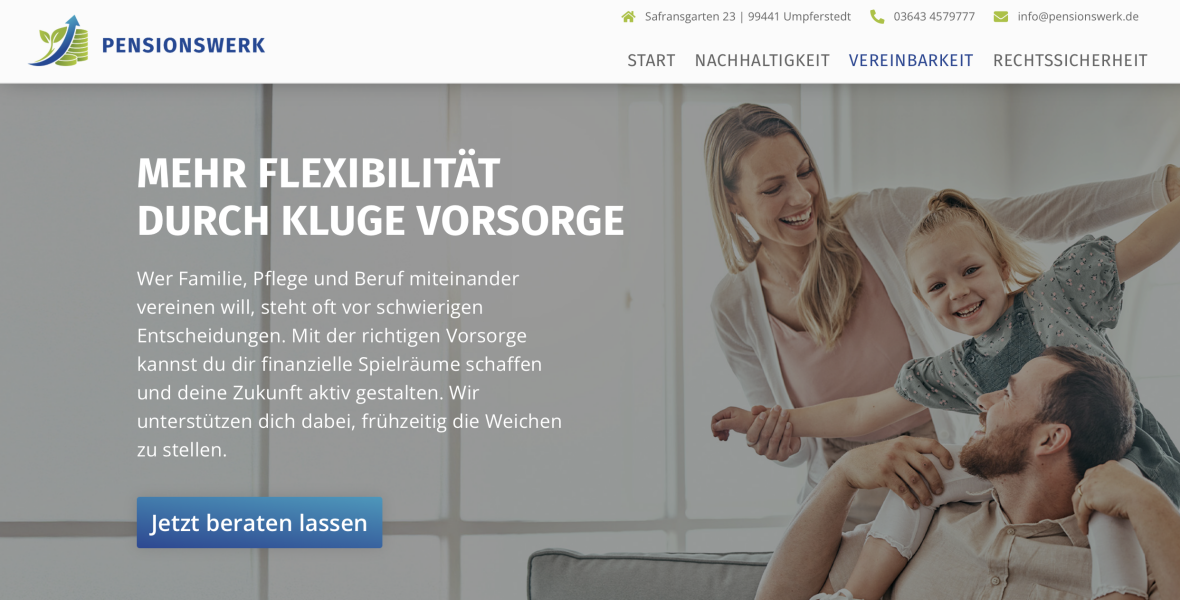 Pensionswerk Einblicke