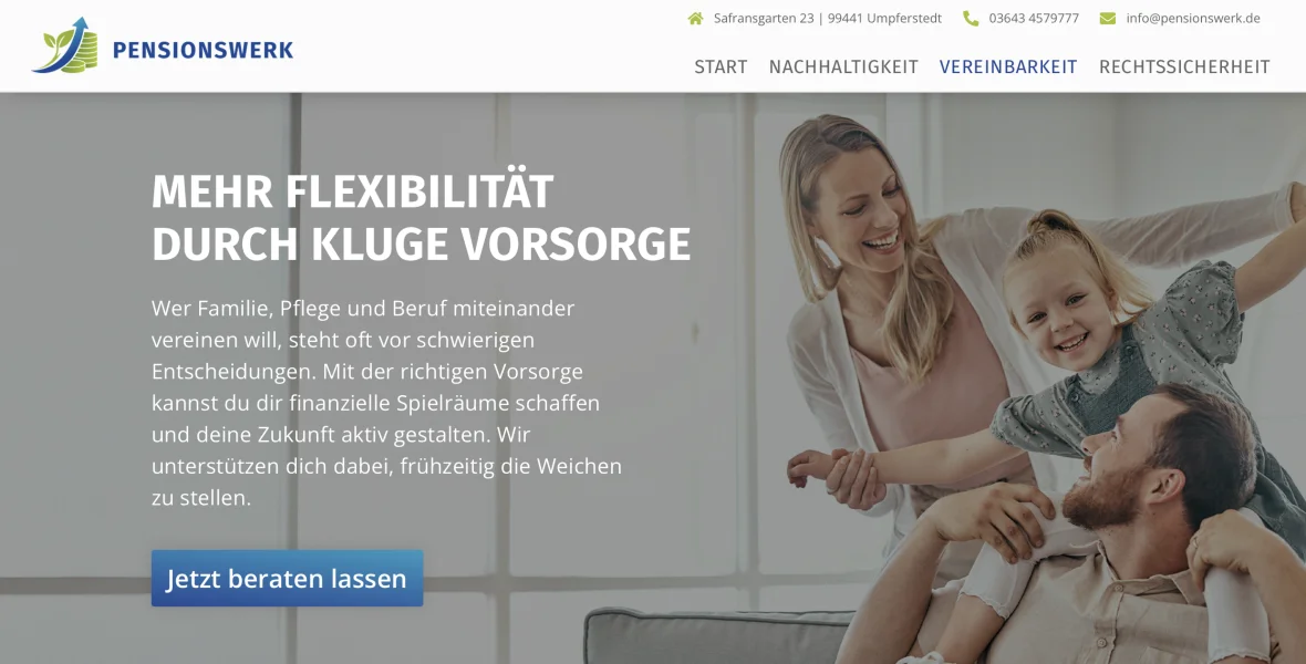 Pensionswerk Einblicke