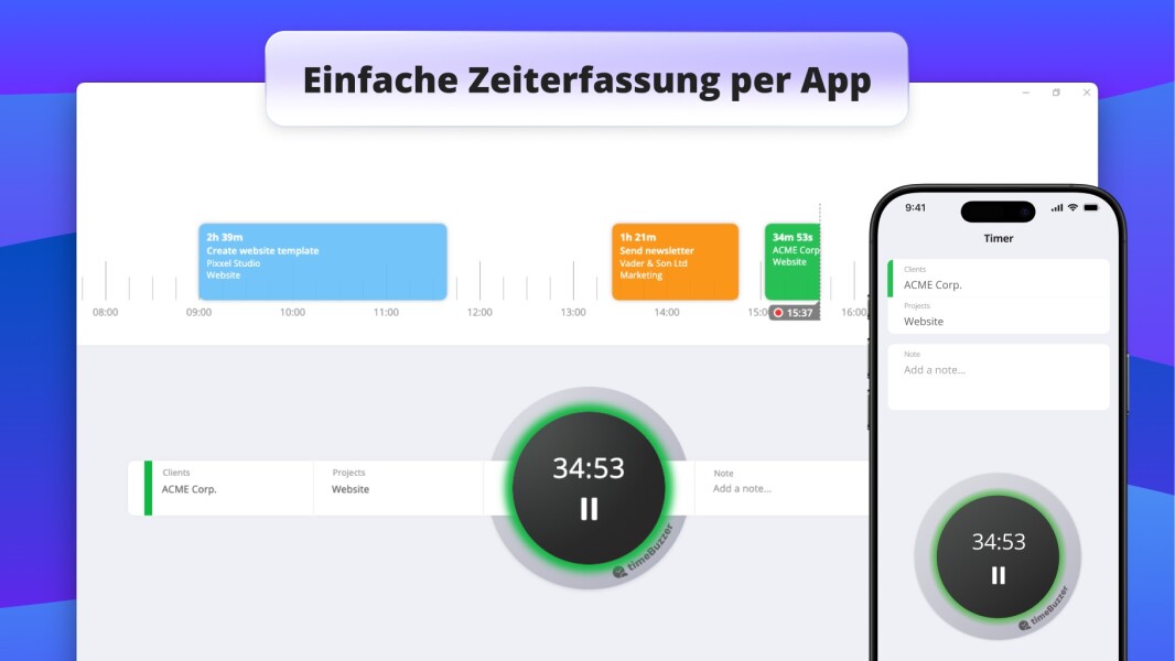 01 timeBuzzer einfache-zeiterfassung-per-app