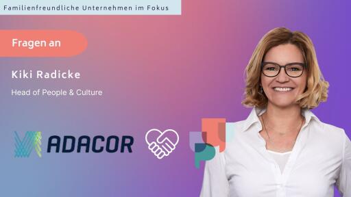 Kiki Radicke, Head of People & Culture bei Adacor, im UPYU Interview über familienfreundliche Unternehmen