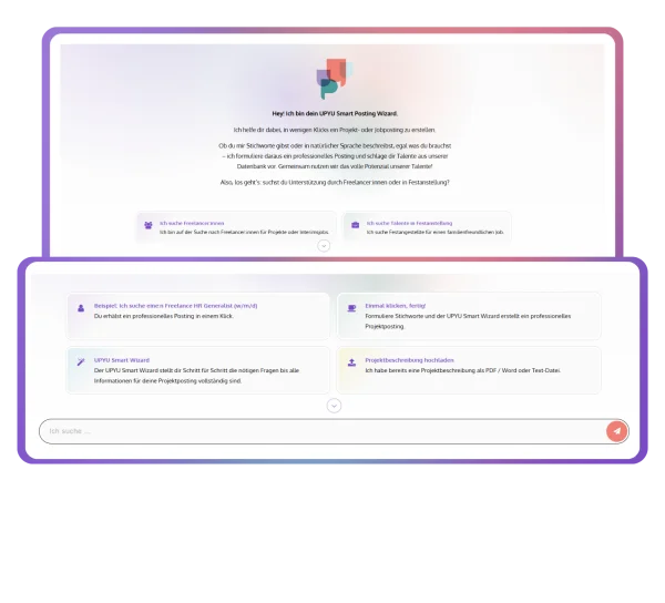 Jobausschreibungen mit KI erstellen - UPYU Smart Posting Wizard