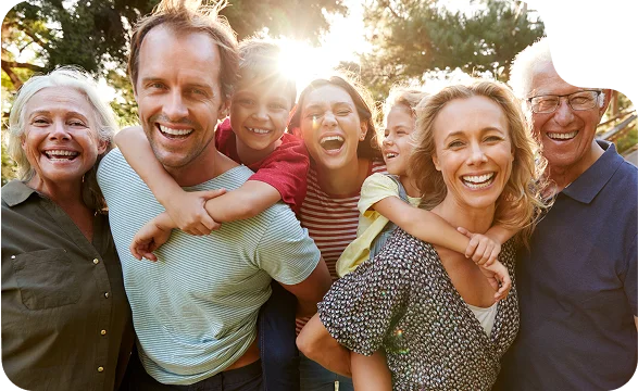 Familie mehrere Generation 