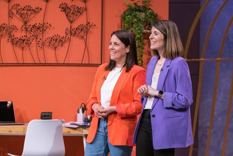 Anika Schmidt und Lena Pieper mit Investorin Tijen Onaran 2